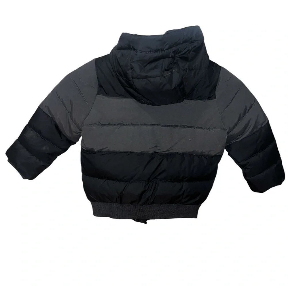 Zara Kids Black and Gray Puffer Jacket
